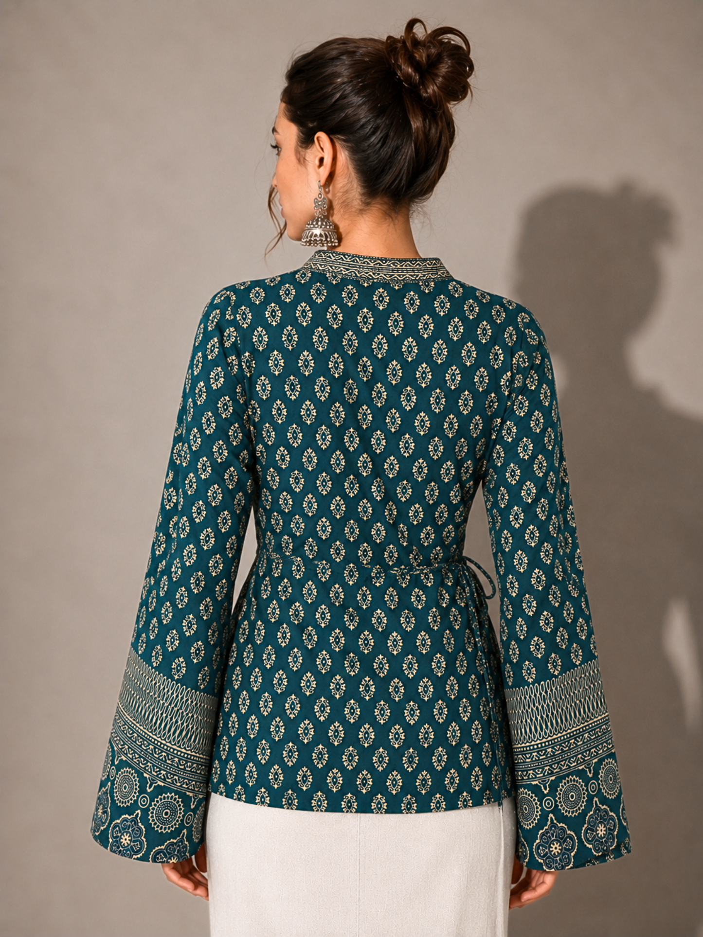 Hoor Shortline Top in Teal