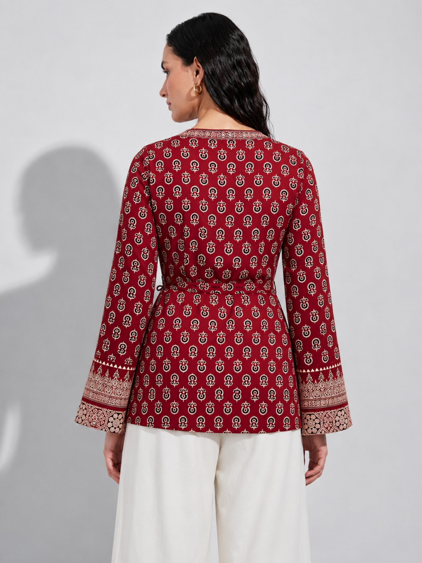 Heer Shortline Top in Crimson Red