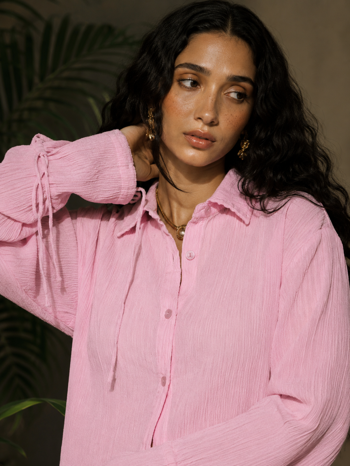Rooh Shirt in Baby Pink