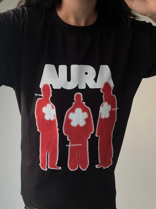 BLACK AURA OVERSIZED TSHIRT