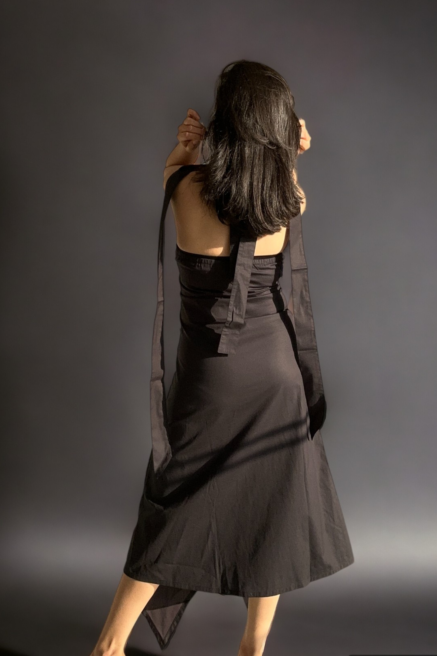 BELLA Button Dress in Black
