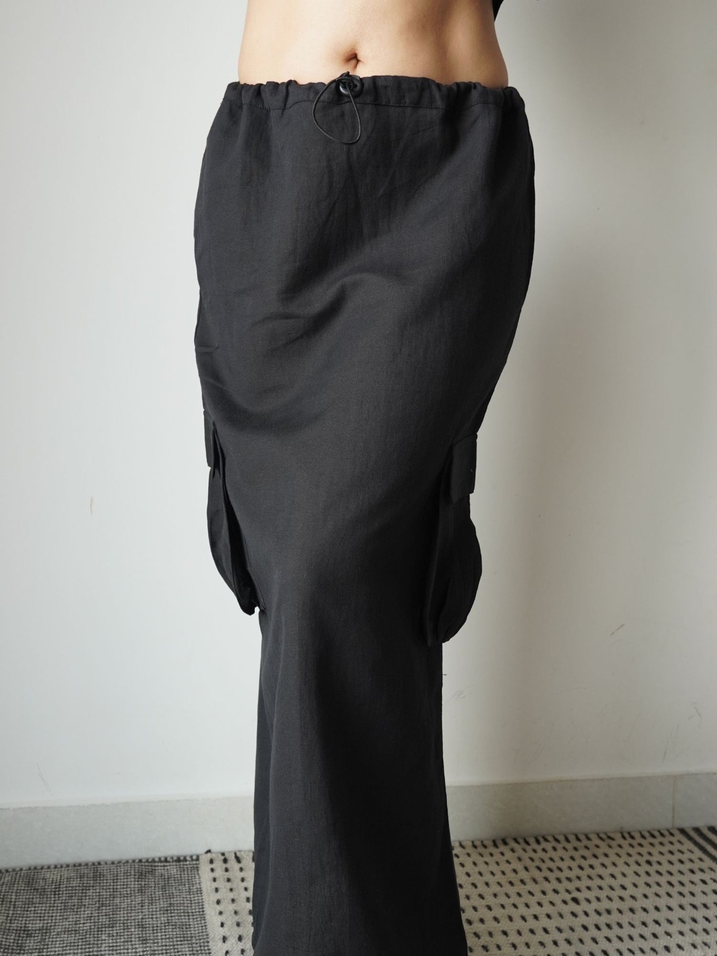 Dawn Cargo Skirt In Black