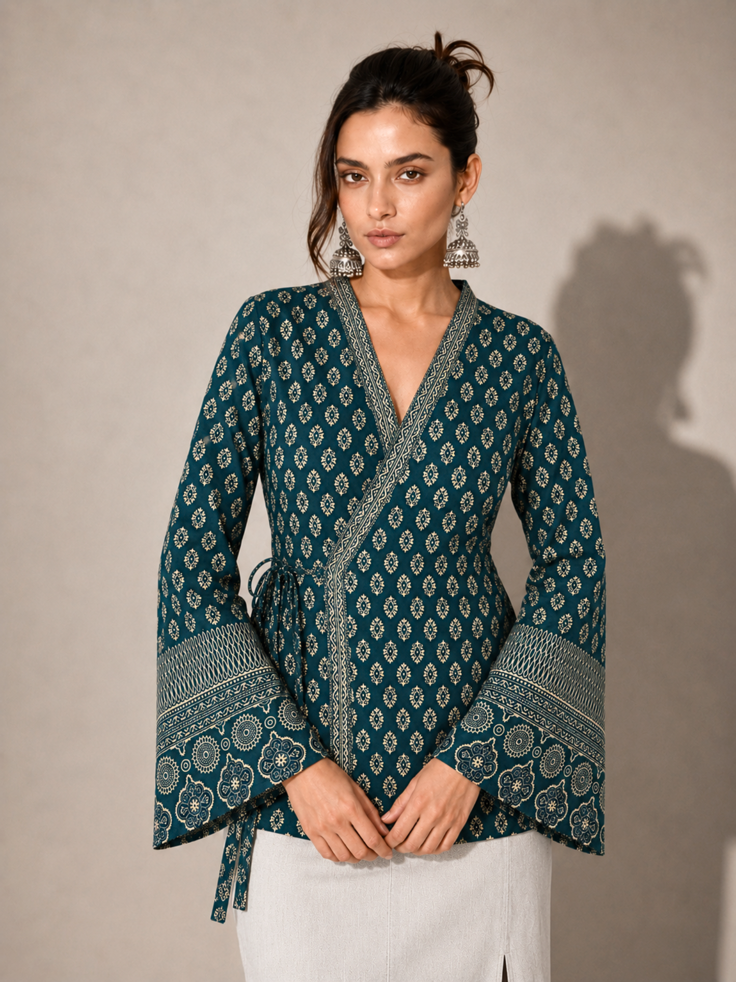 Hoor Shortline Top in Teal