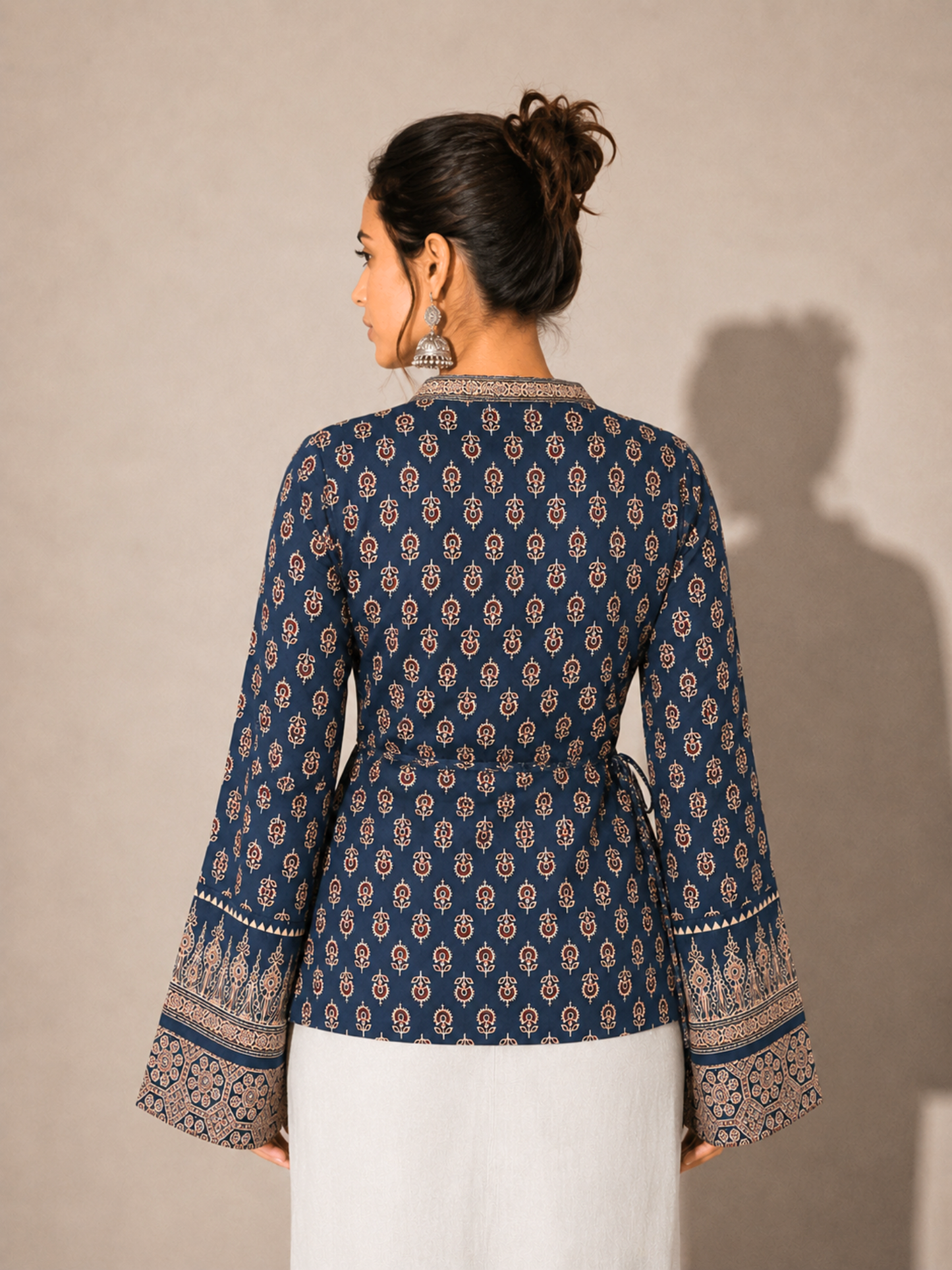 Heer Shortline Top in Navy Blue