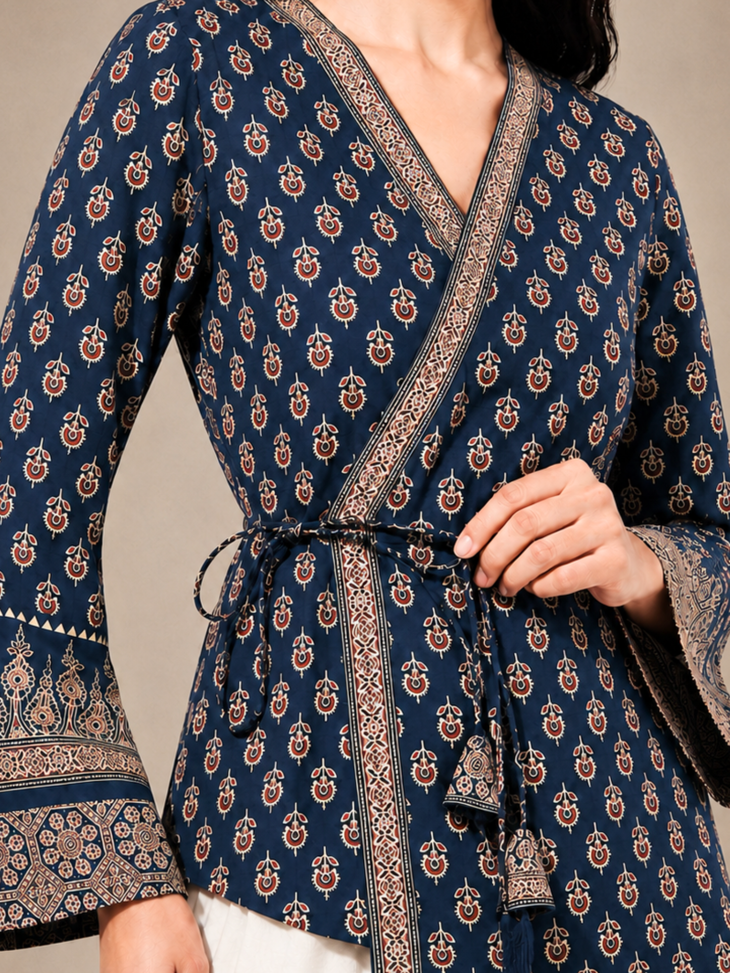 Heer Shortline Top in Navy Blue