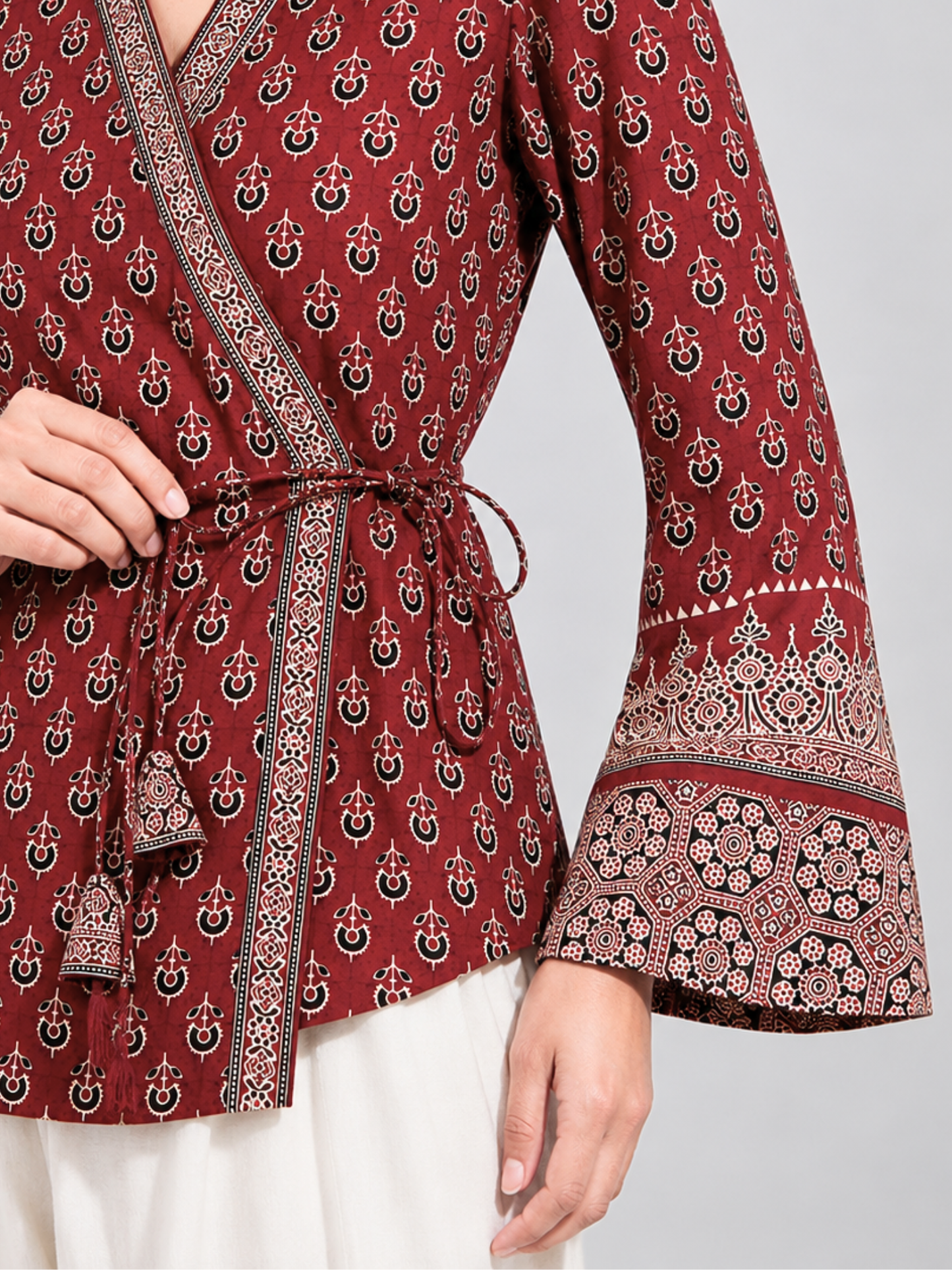 Heer Shortline Top in Crimson Red