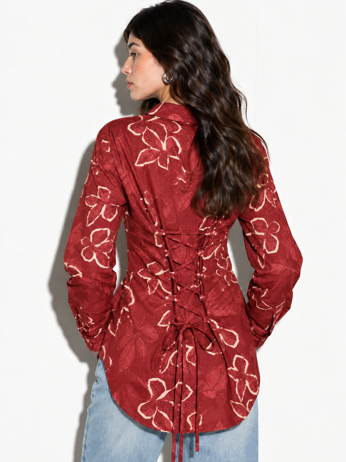 Leher Shirt in red