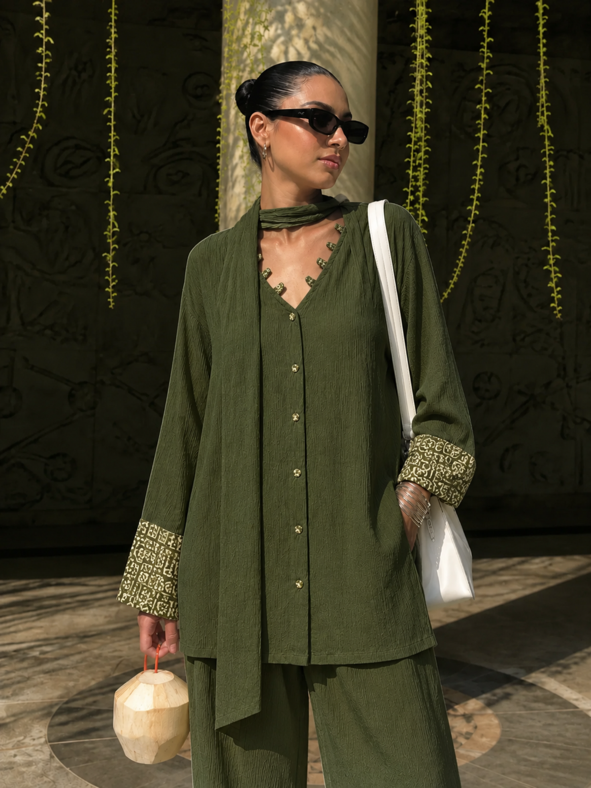 Dua Set in Olive
