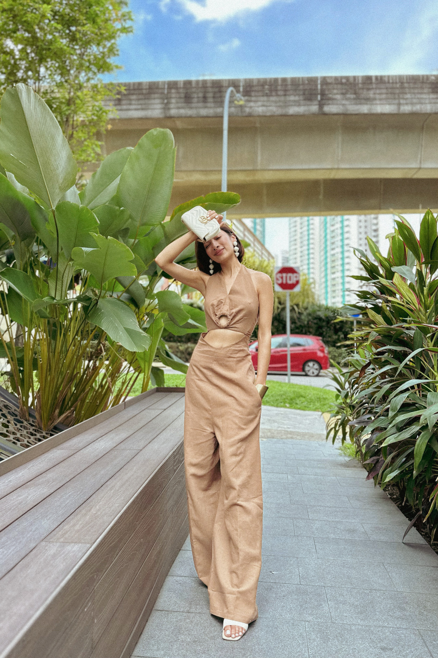 ANNA Jumpsuit in Caramel