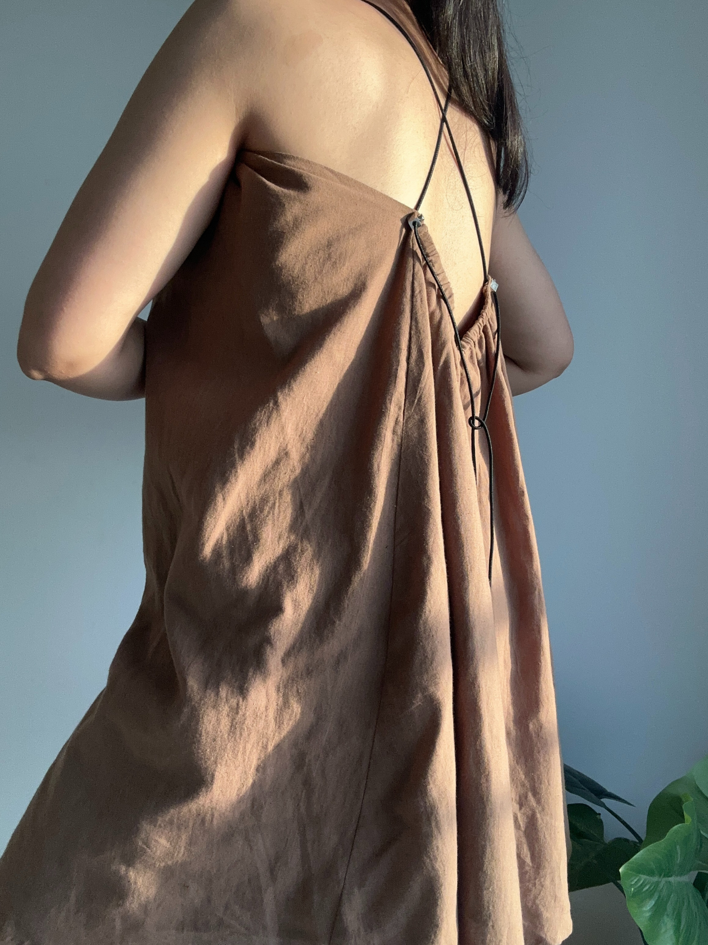 LILY A-line Dress in Caramel