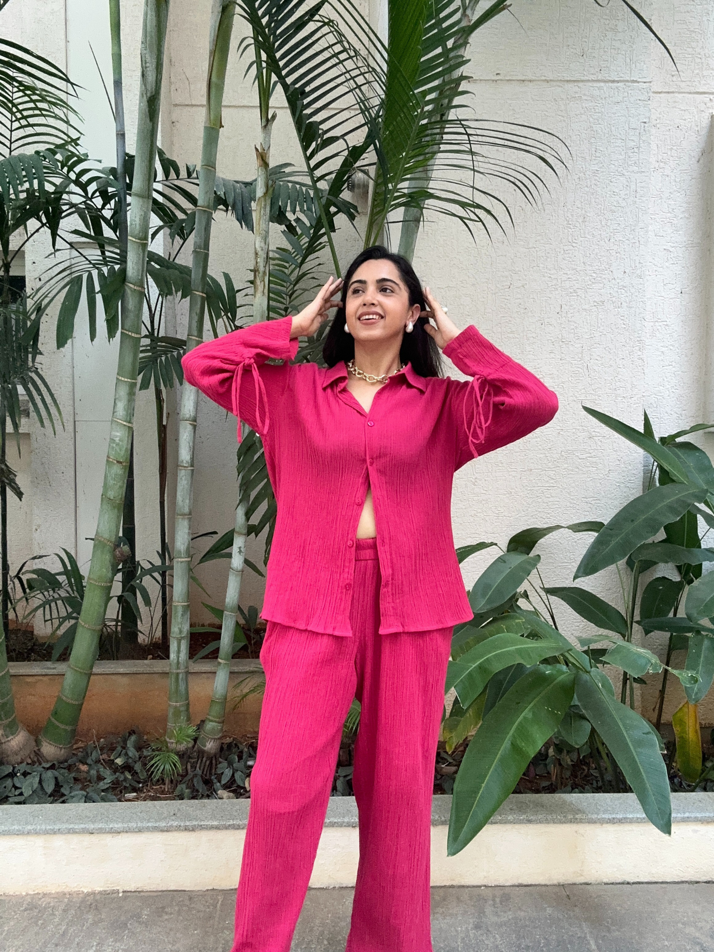 Rooh Set in Hot Pink