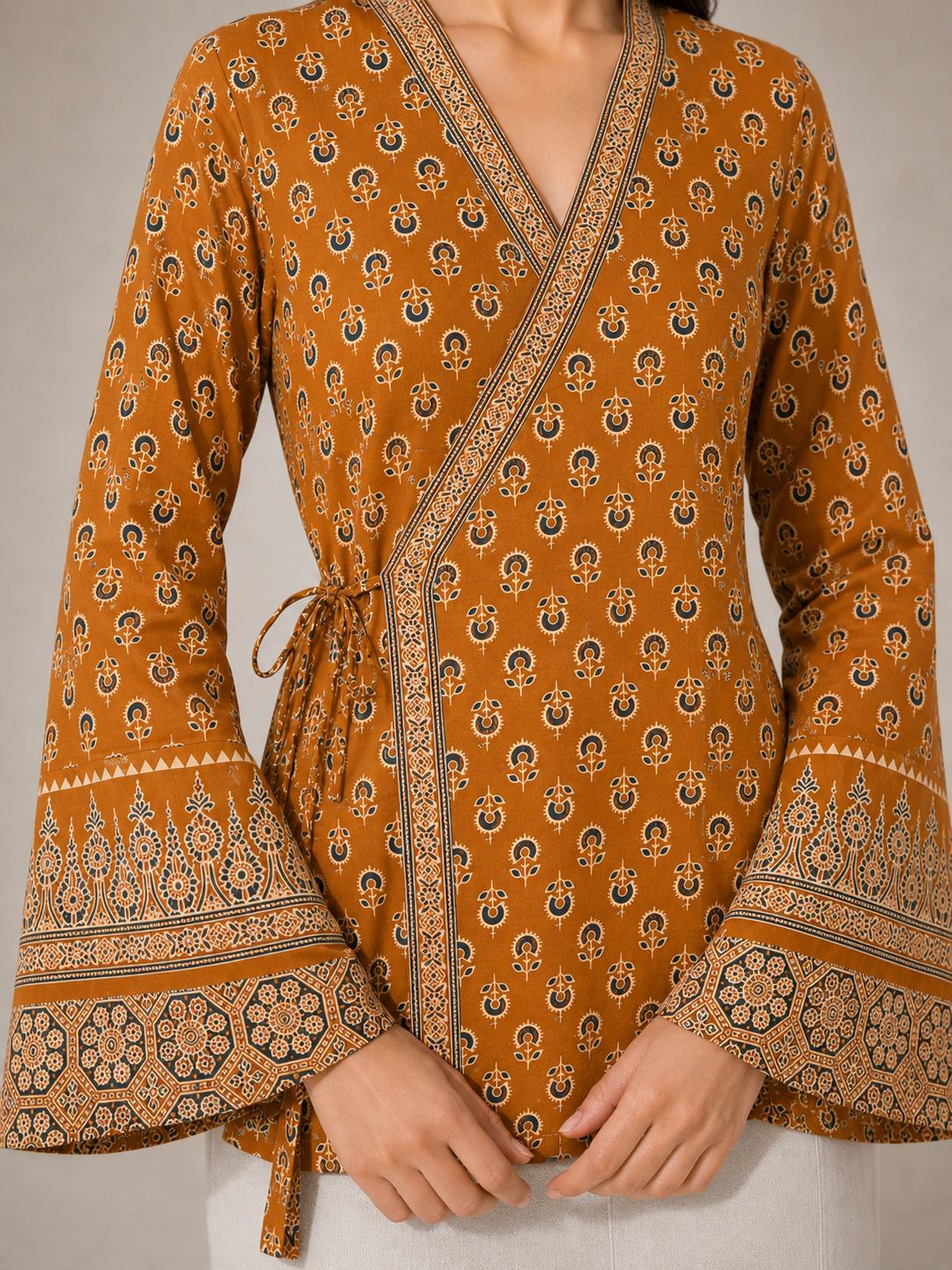 Heer Shortline Top in Mustard Yellow