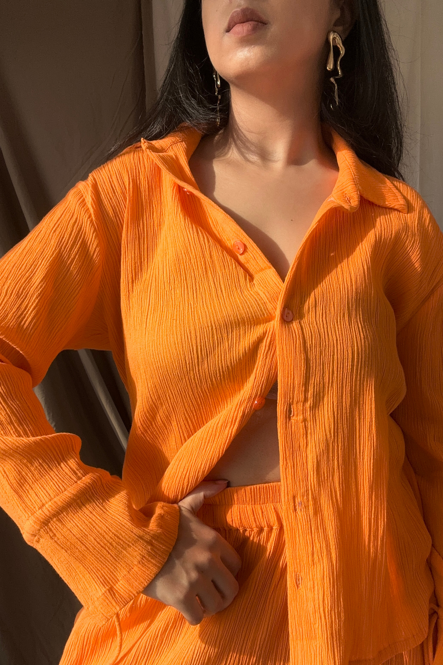 Rooh Top in Sunset Orange