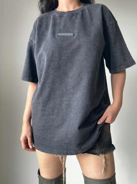 Charcoal Stone Wash heavy weight UNISEX Oversized Tshirt