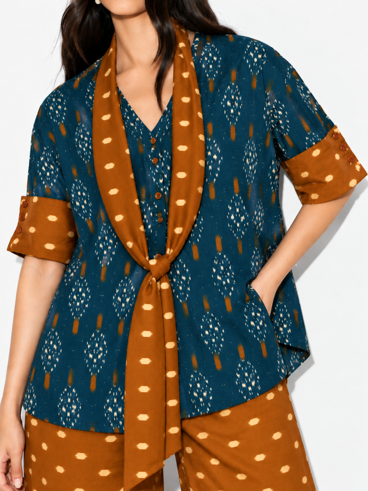 Arya Set in Teal Blue