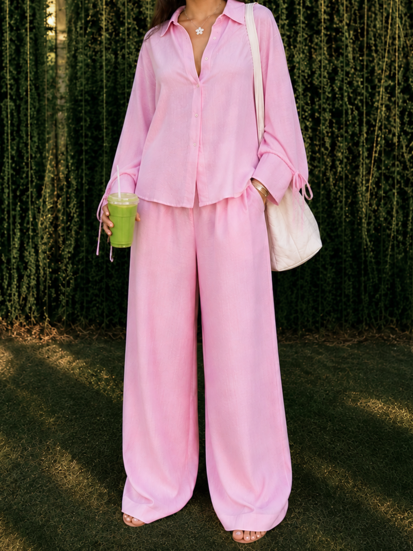 Rooh Set in Baby Pink