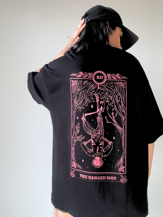 BLACK INVERSE WISDOM OVERSIZED TSHIRT
