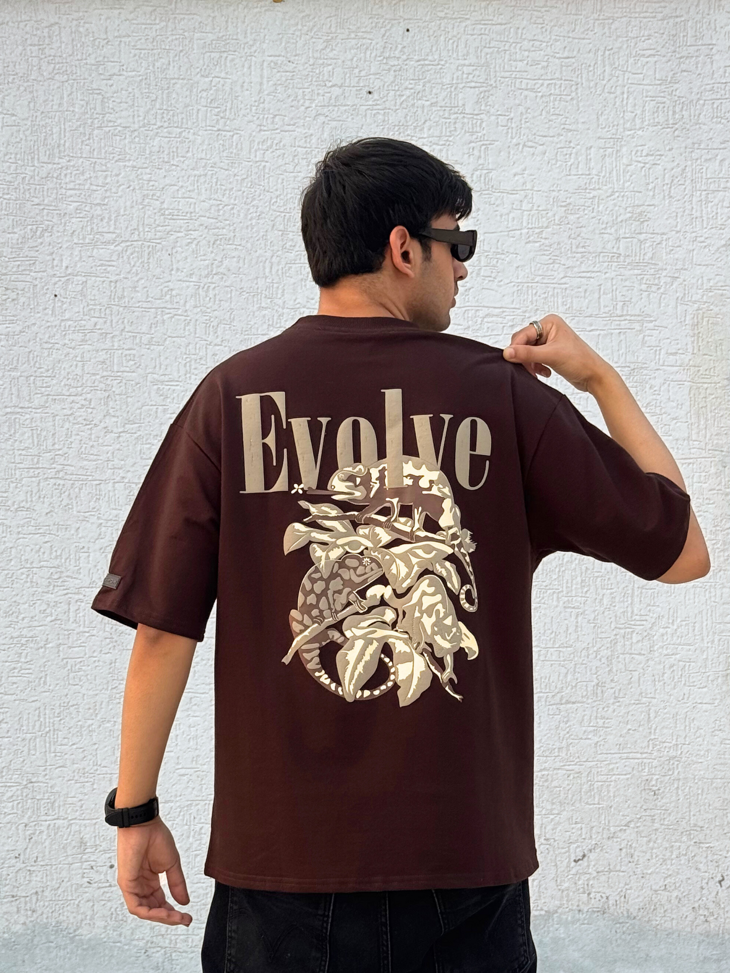 Brown Evolve Oversized Tshirt