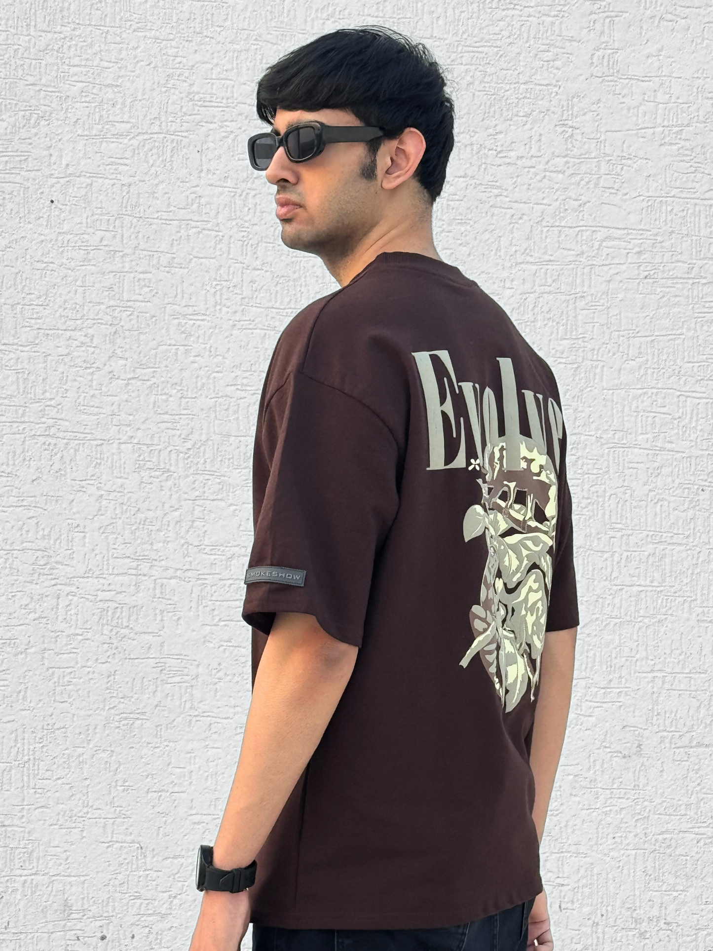 Brown Evolve Oversized Tshirt