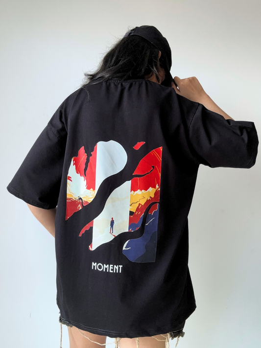 BLACK DARK TRANQUILLITY OVERSIZED TSHIRT