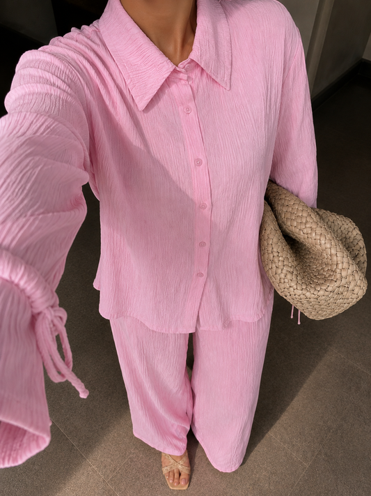 Rooh Shirt in Baby Pink