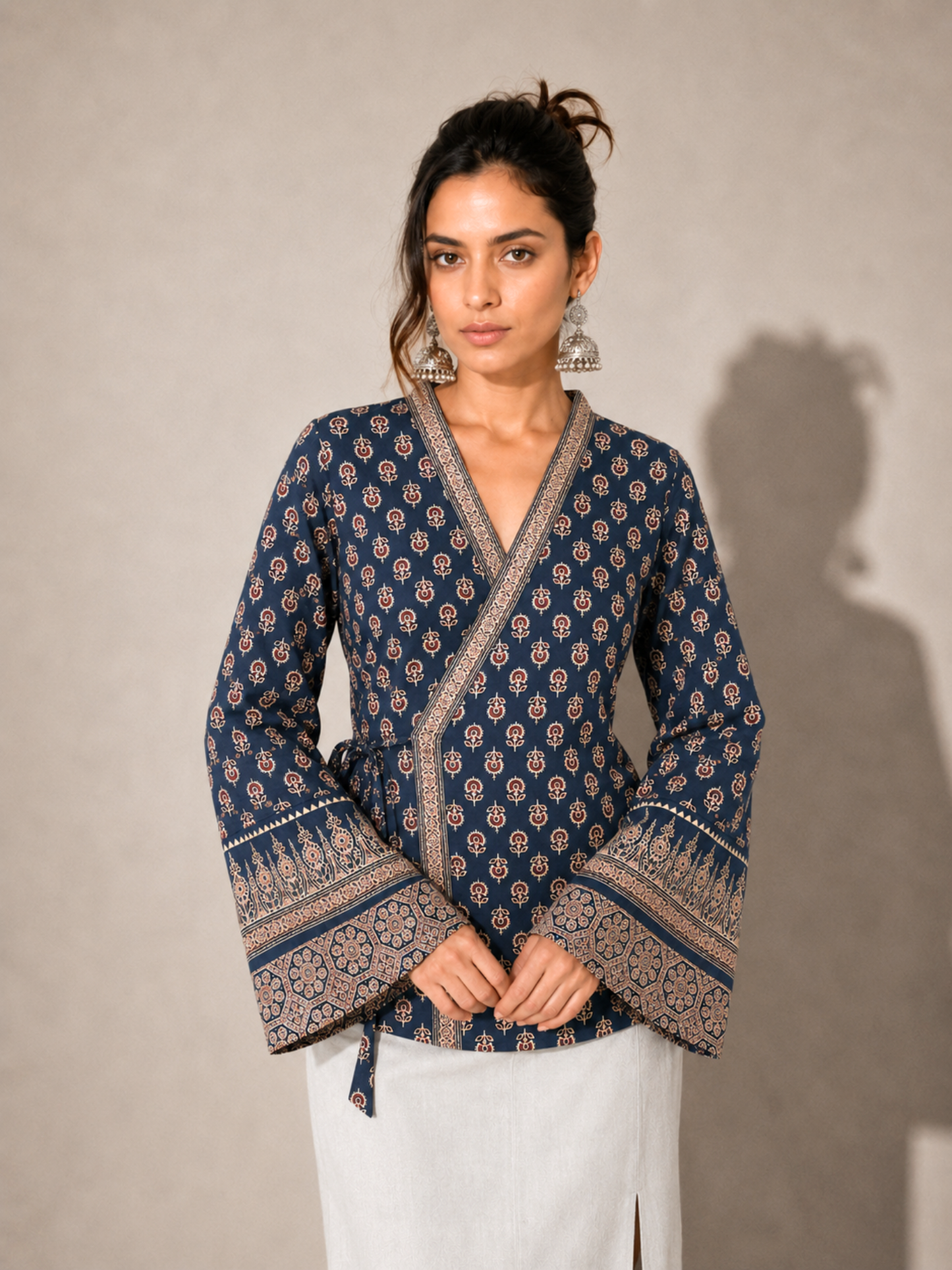 Heer Shortline Top in Navy Blue