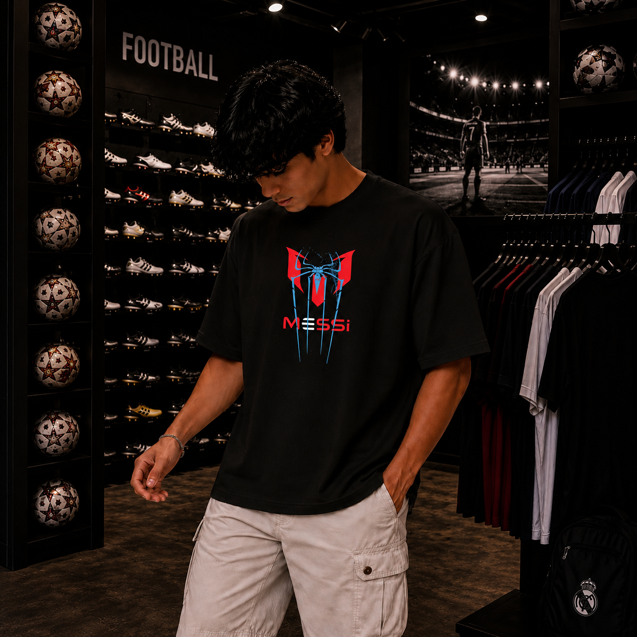 SPIDER STRIKE: MESSI EDITION OVERSIZED TEE