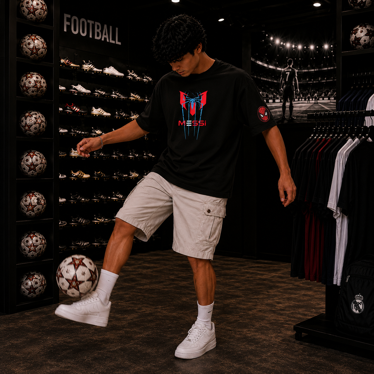SPIDER STRIKE: MESSI EDITION OVERSIZED TEE
