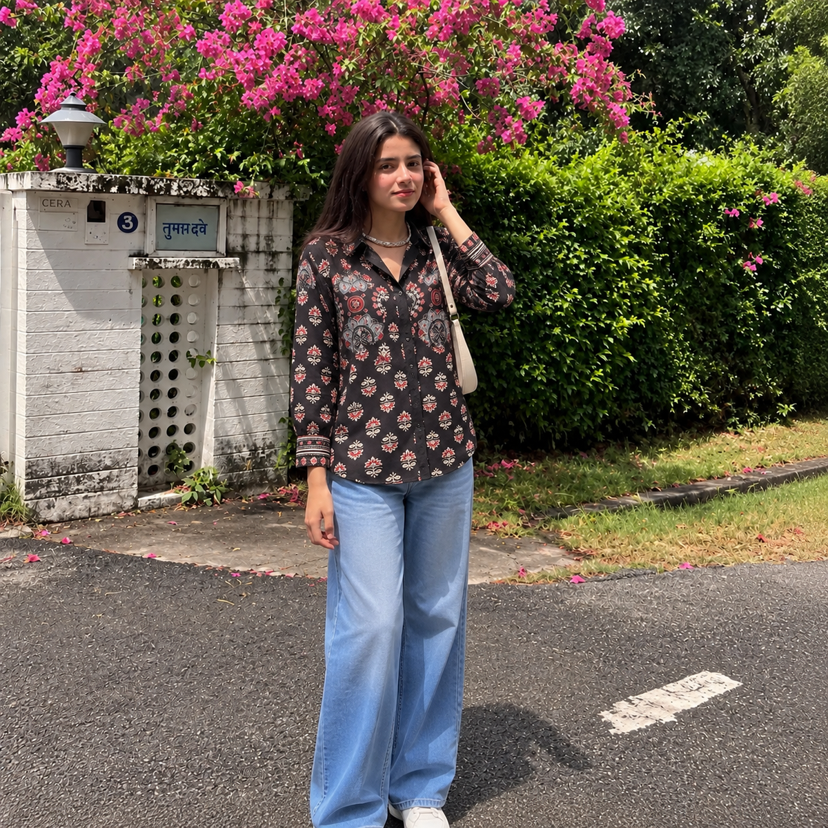 Ada Shirt in Black by ss