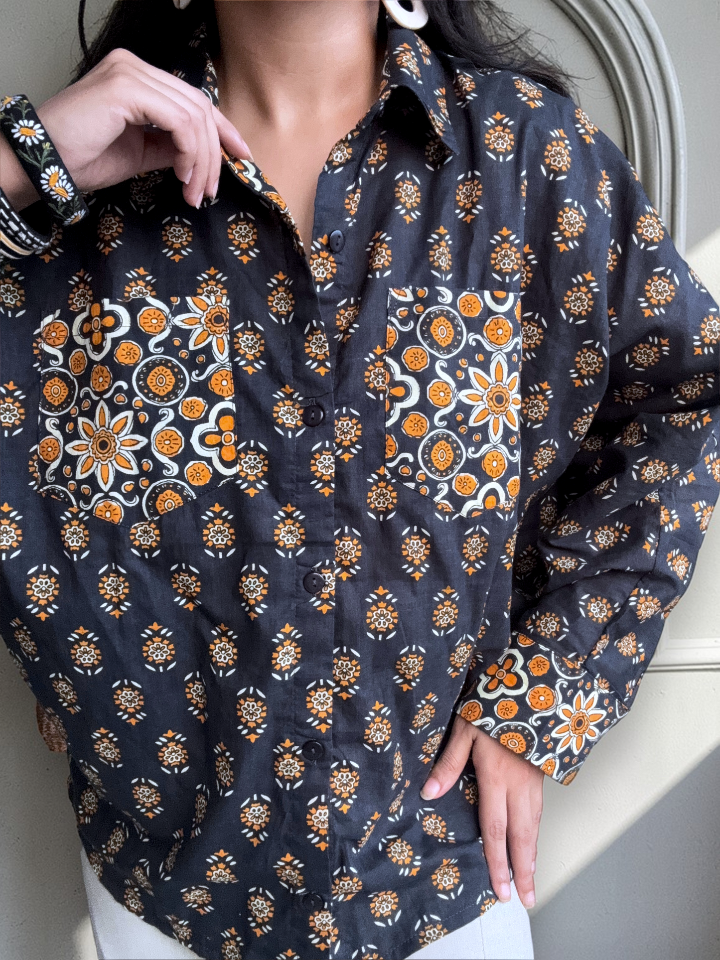 Ada Shirt in Midnight Blue