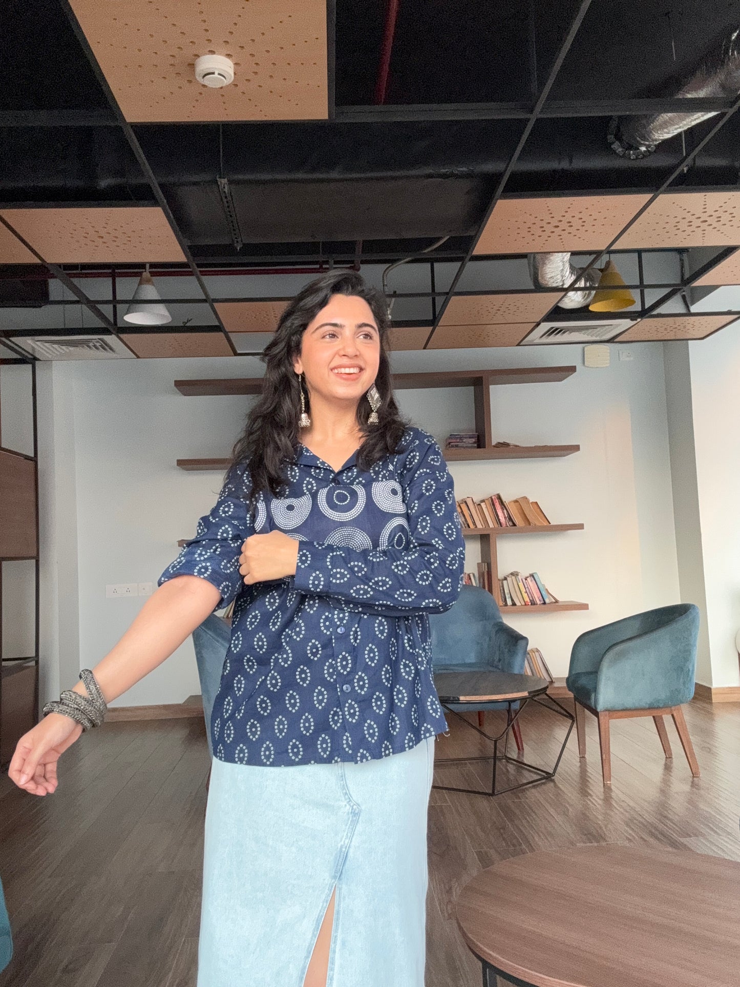 Roohani Shirt in Blue