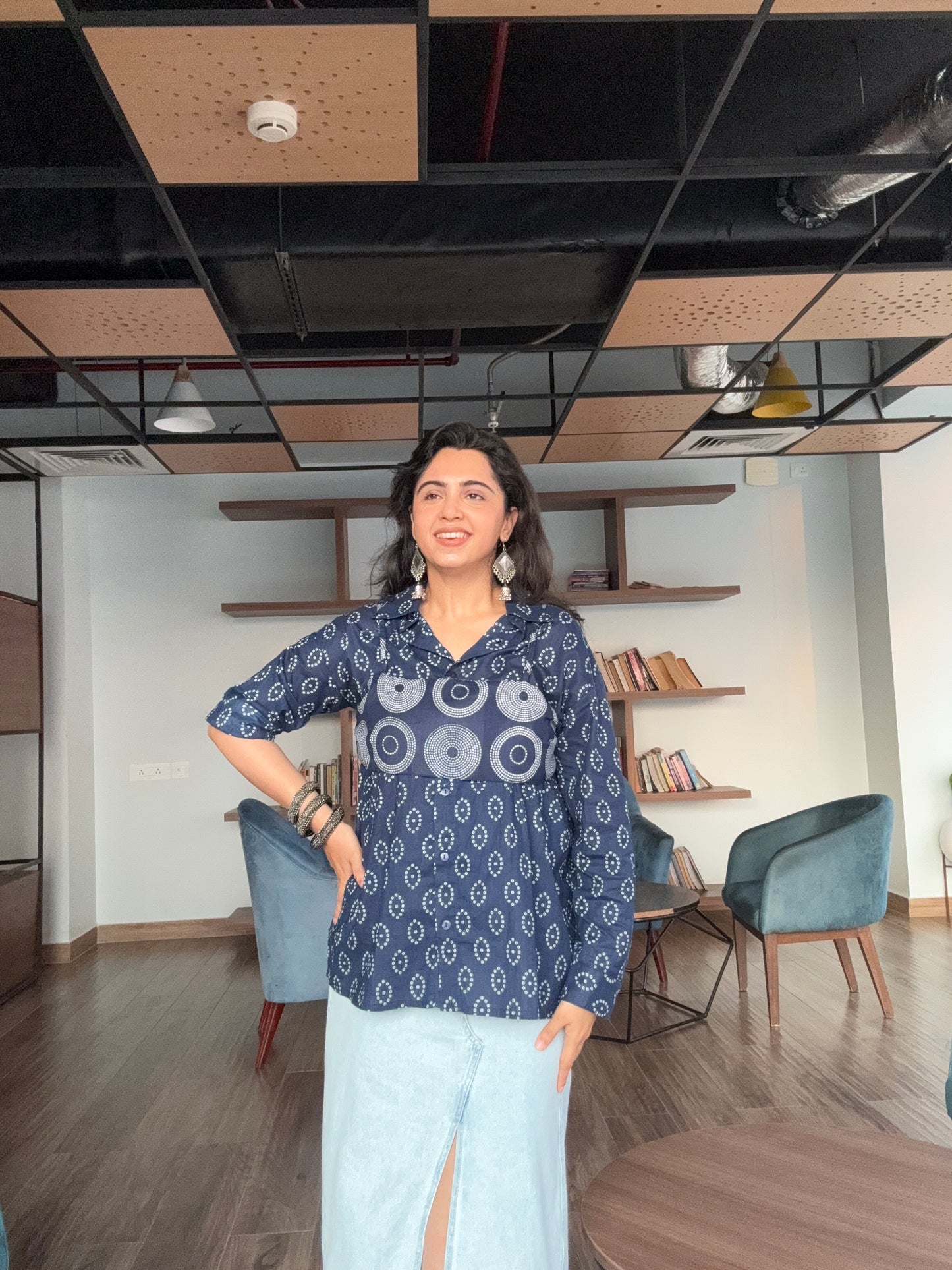 Roohani Shirt in Blue