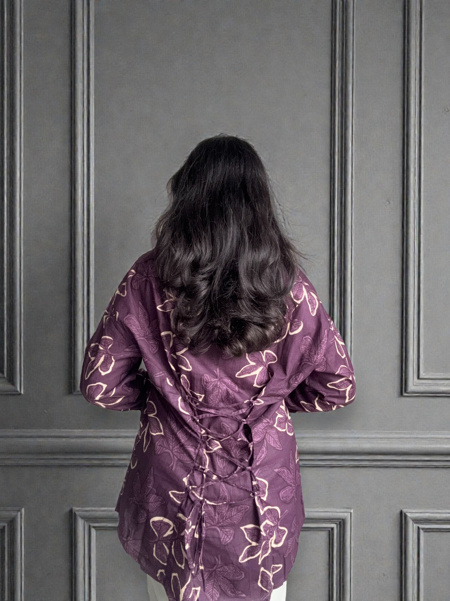 Leher Shirt in Mauve