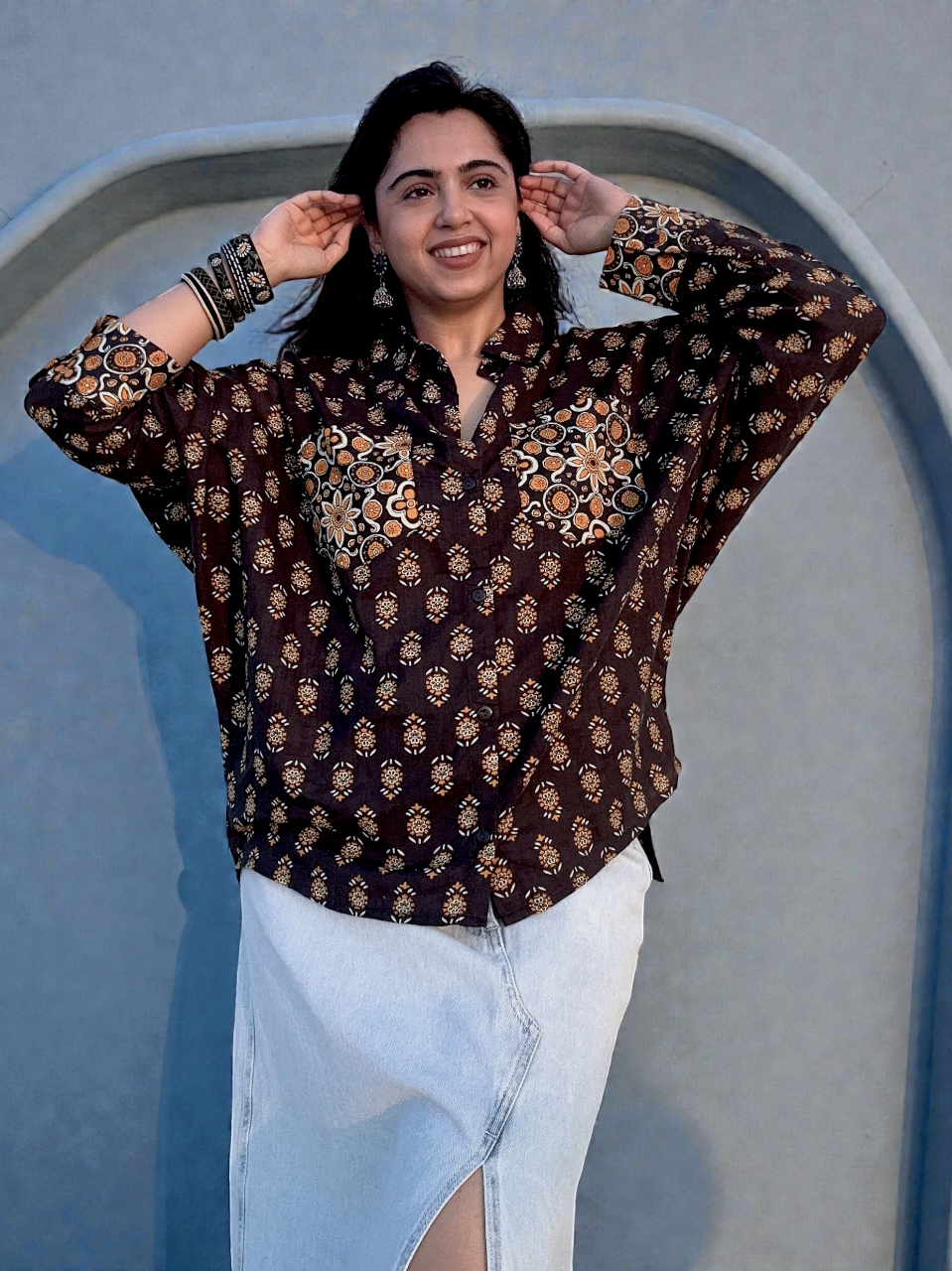 Ada Shirt in Midnight Blue