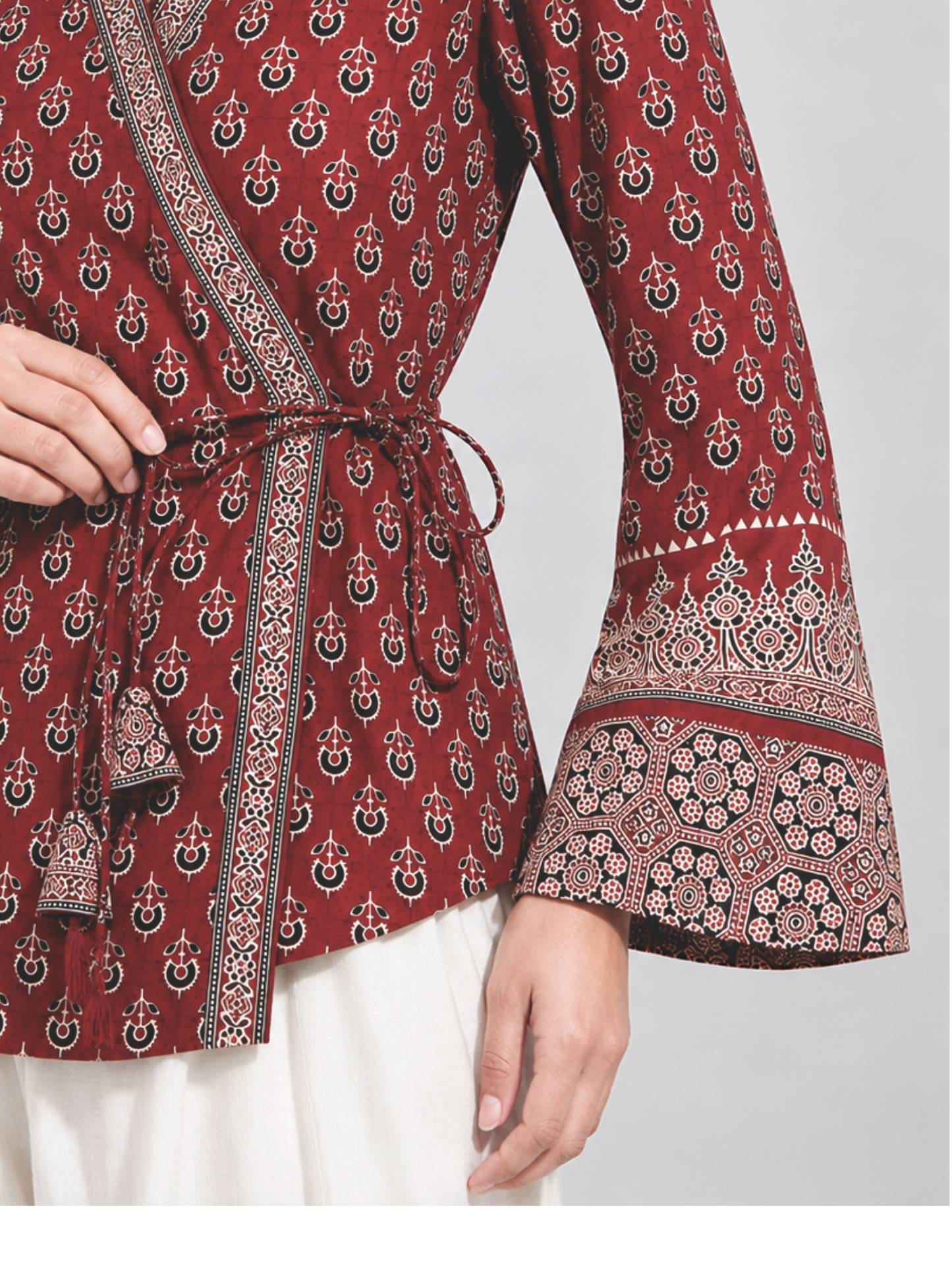 Heer Shortline Top in Crimson Red