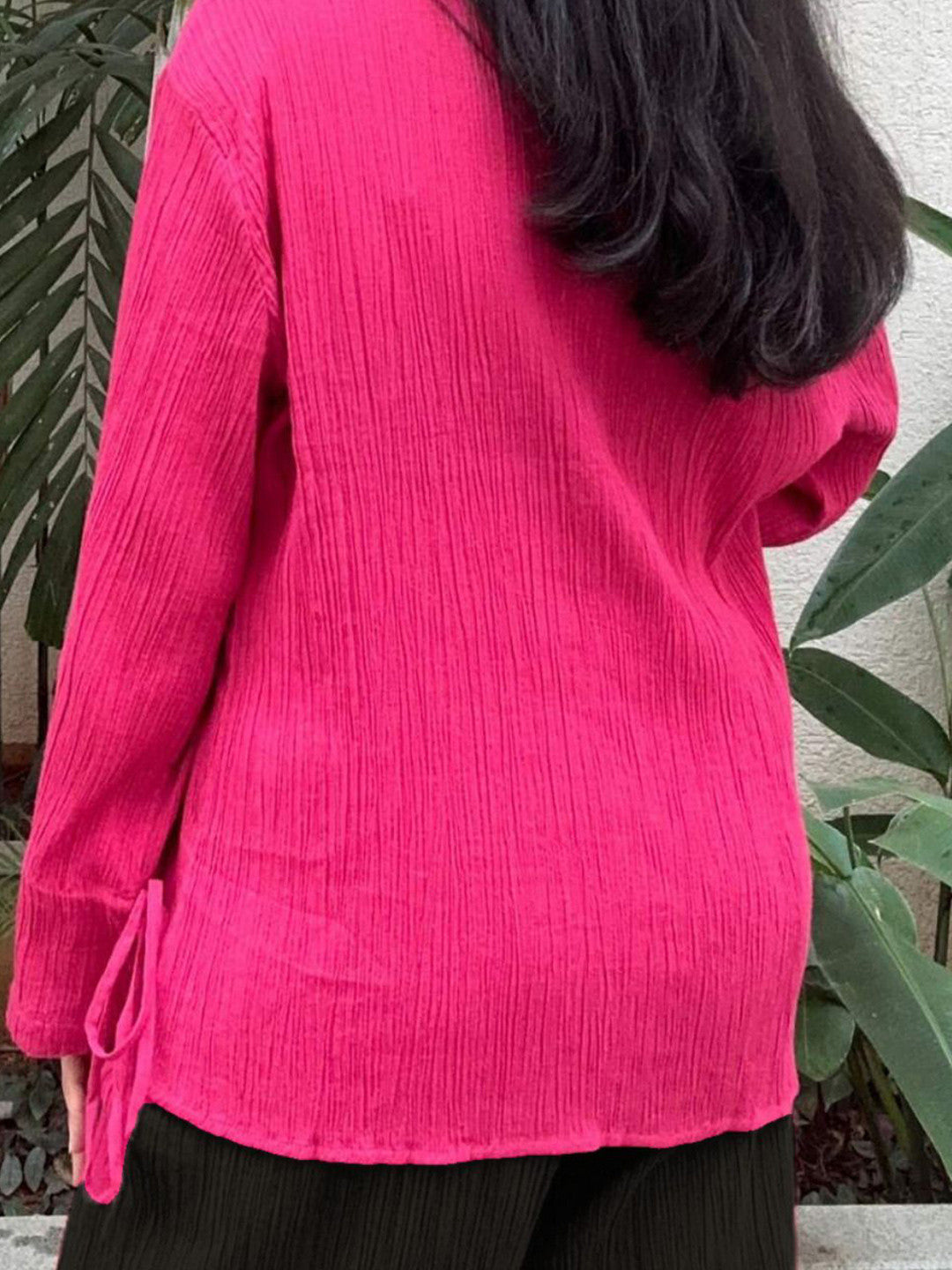 Rooh Shirt in Hot Pink