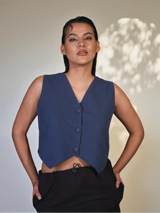 STELLA Vest in Blue