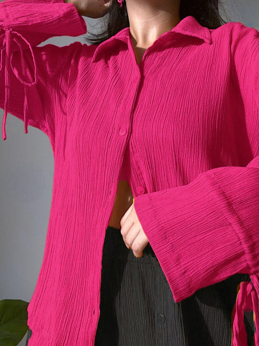 Rooh Shirt in Hot Pink