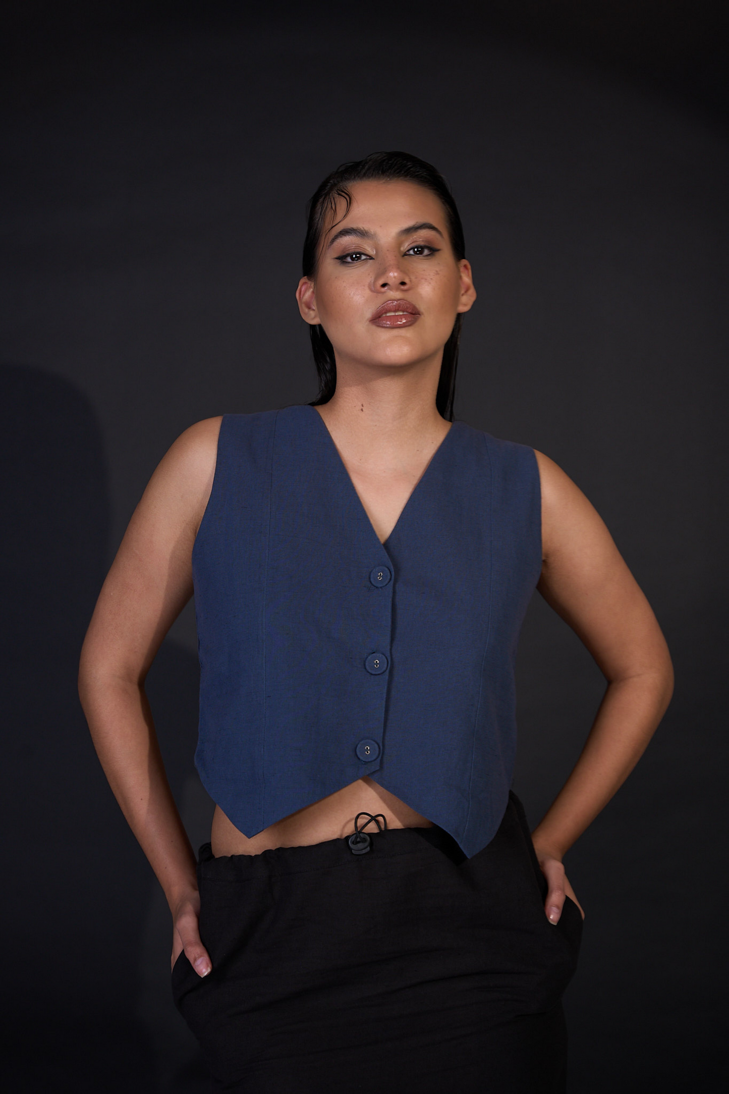 STELLA Vest in Blue